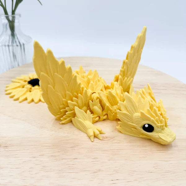 Sunflower Dragon 3D Printed Figurine