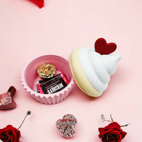 Cupcake Gift Box Valentines Day Candy Gift Surprise Present