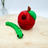 Apple and Worm Desktop Decor Gift