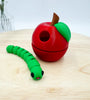 Apple and Worm Desktop Decor Gift