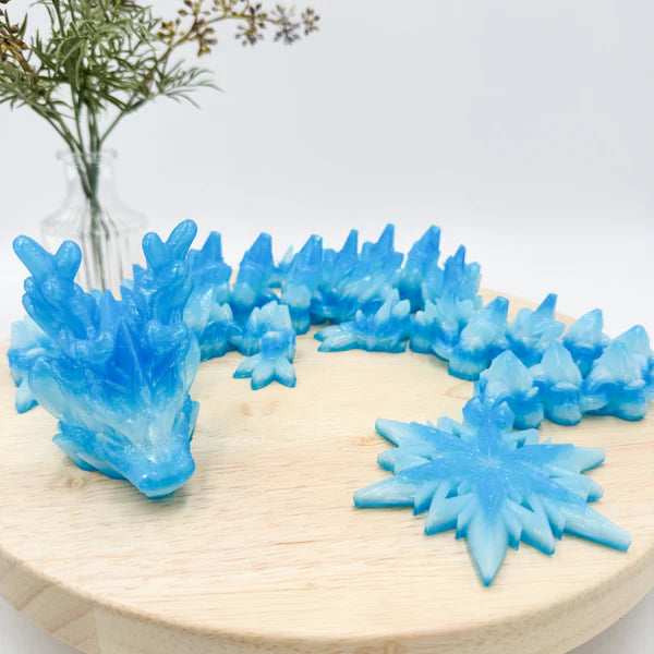 Breath of Ice - 3D Printed Winter Dragon Figurine