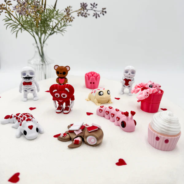 Love is in the Air Miniatures 3D Printed Valentine's Day Critters