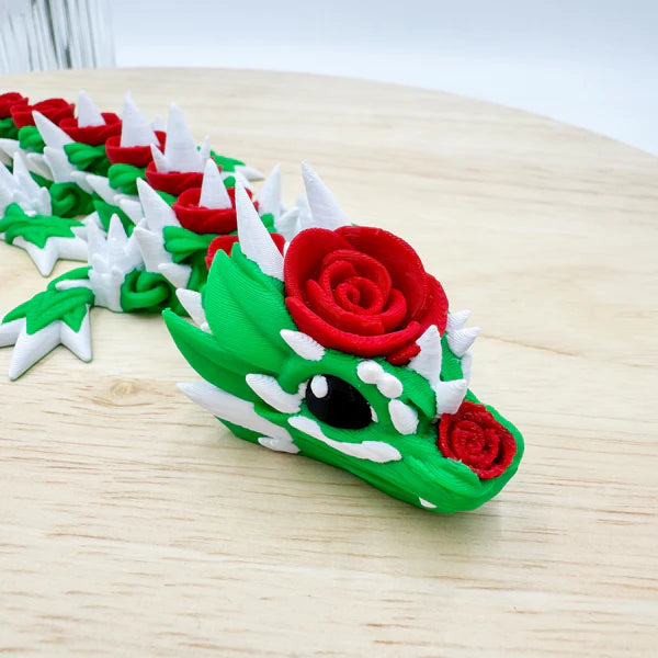 Rose Dragon 3D Printed Valentine’s Day