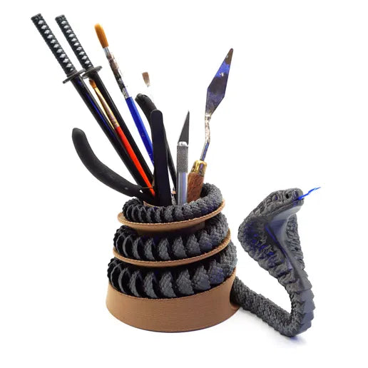 Articulated Cobra + Pencil Holder