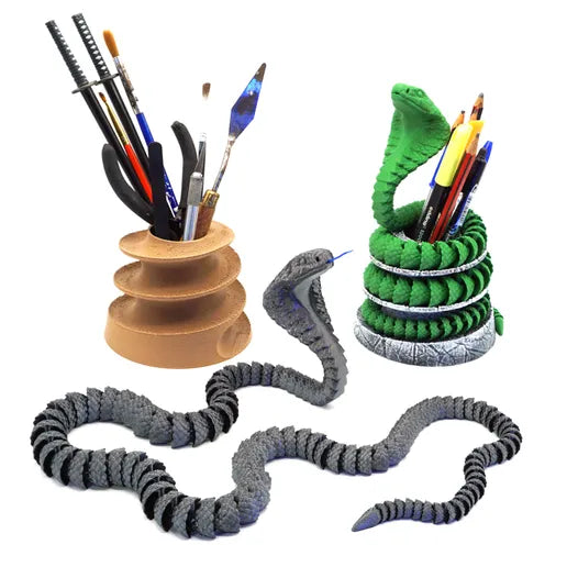 Articulated Cobra + Pencil Holder