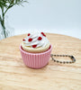 Sweet Treat Keychain - 3D Printed Cupcake Charm