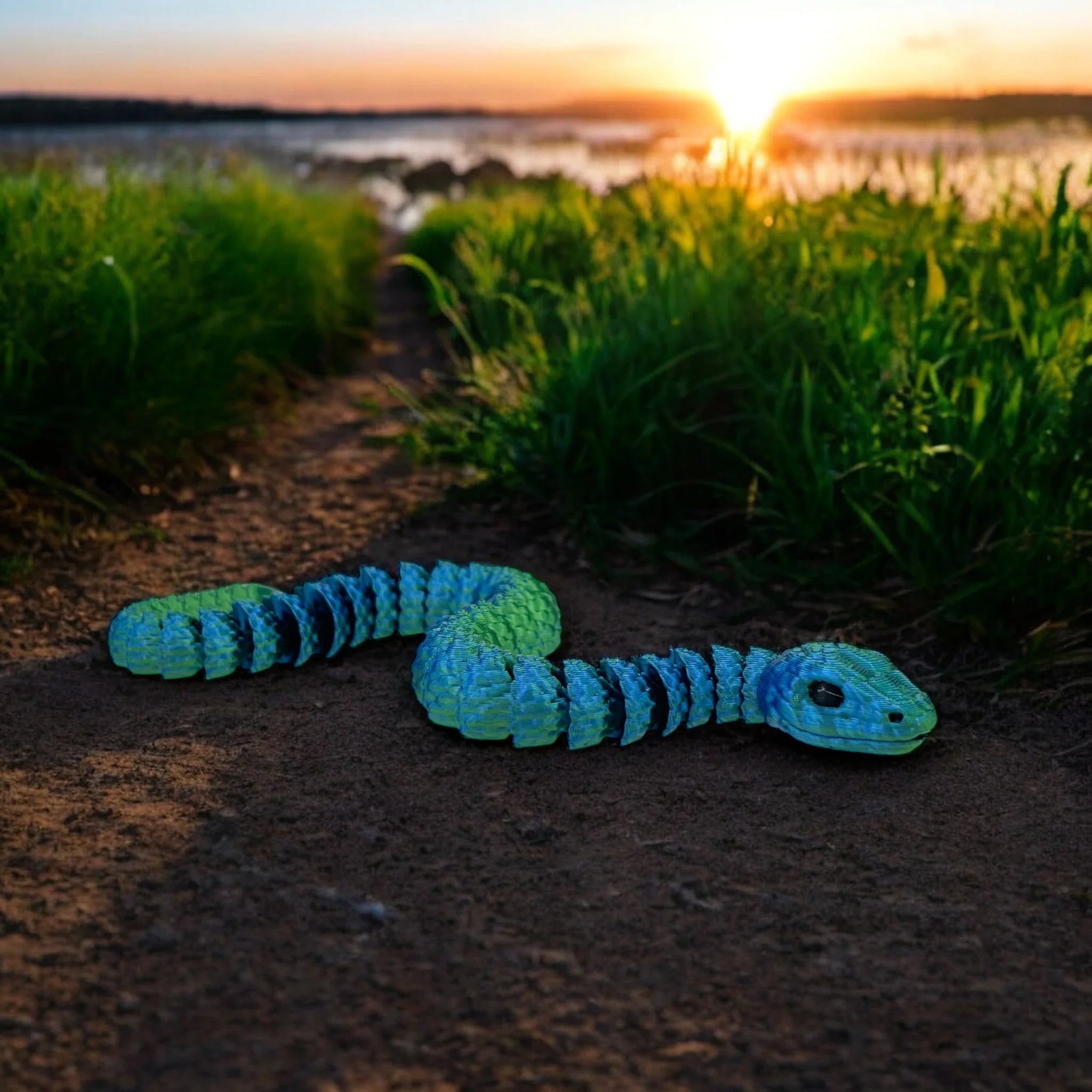 Neon Nightsnake: A 3D-Printed