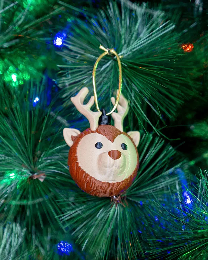 Reindeer Head Christmas Ornament