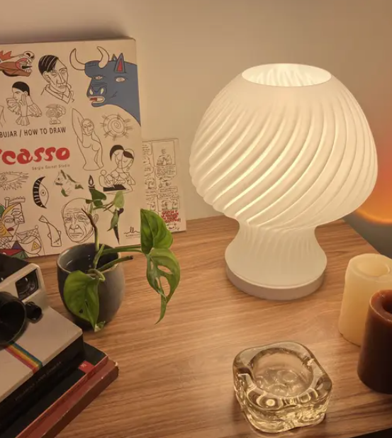 Mushroom Blob Twist Lamp