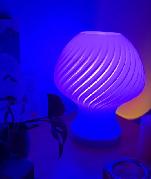 Mushroom Blob Twist Lamp