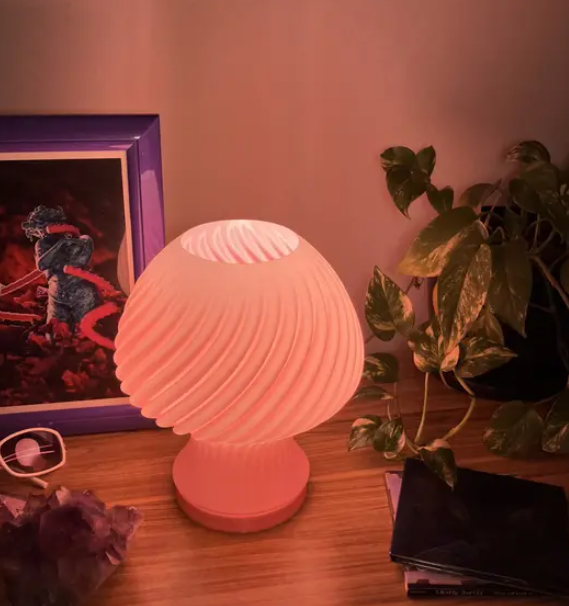 Mushroom Blob Twist Lamp