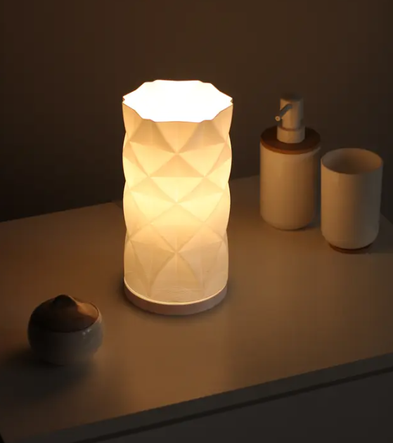 Geometric Faceted Lamp