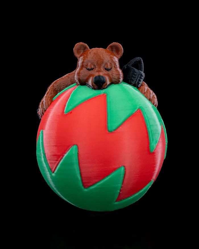 Sleeping Bear Christmas Ornament