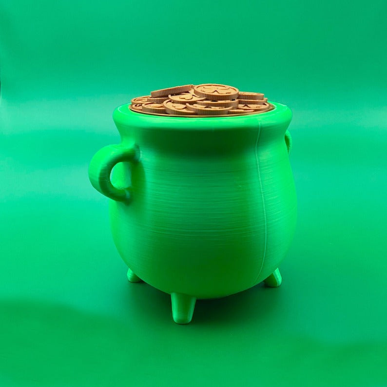 St Patrick's Day Leprechaun's Cauldron Piggy Bank