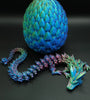 Crystal Dragon, Dragon Egg, Articulated Dragon Figurine, Toddler Room Decor, Dragon Toy