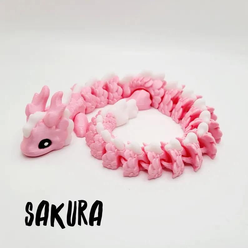 Kaida Cloud Dragon Flexi Fidget Toy 3D Printed Gift Articulated Imaginative Play