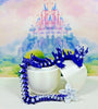 Dragon with Egg, Articulated Blue-White Crystal Fidget Dragon Toy