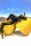 Crystal Winged Dragon with Egg 3D Printed Articulated Crystal Winged Dragon Toy